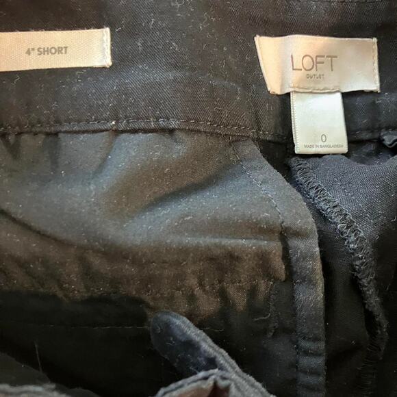 Loft High Waisted Chino Black Shorts‎ - Picture 4 of 4